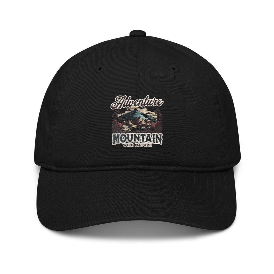 Adventure Mountain Wild Nature Organic Baseball Cap