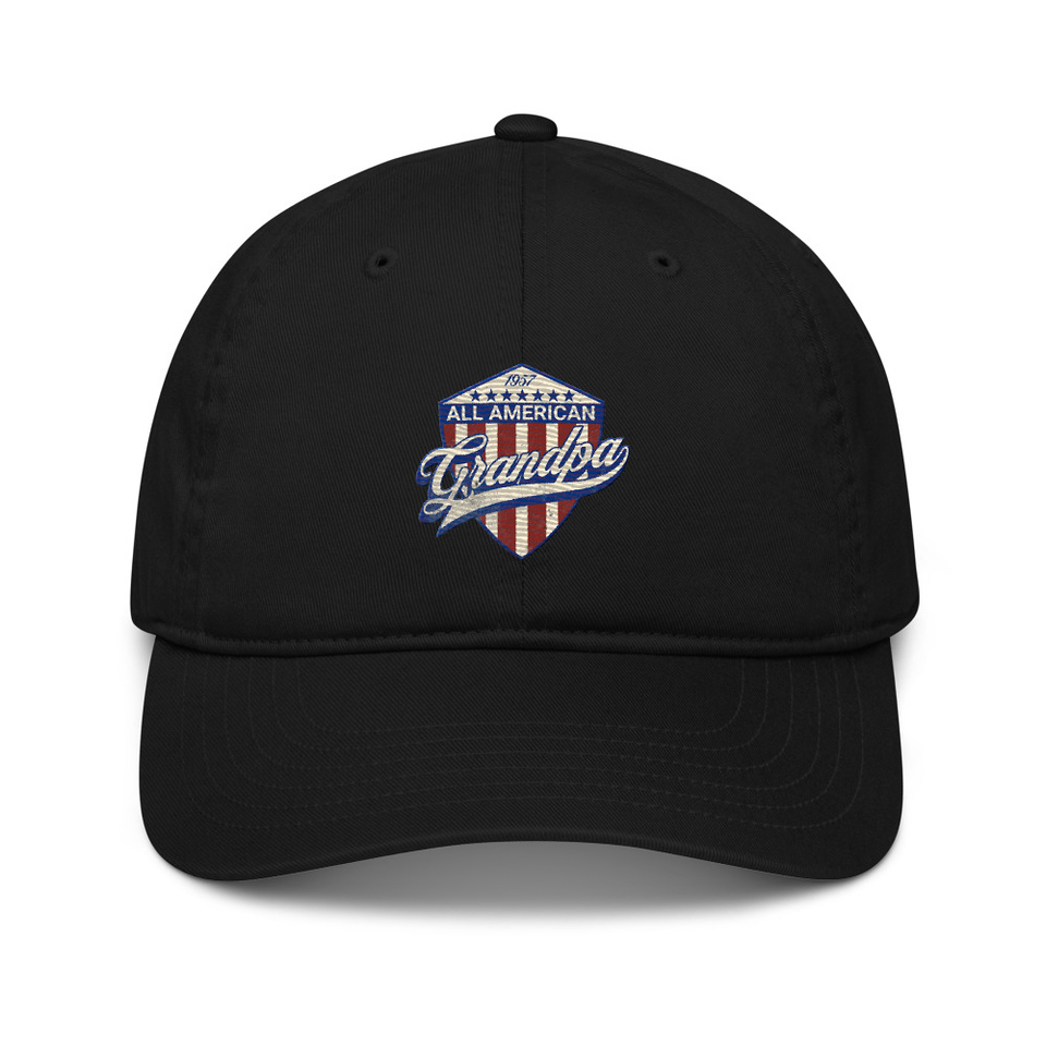all american grandpa Organic Baseball Cap