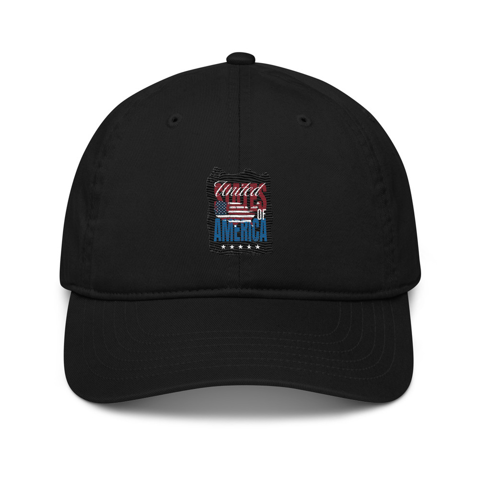 America (3) Organic Baseball Cap