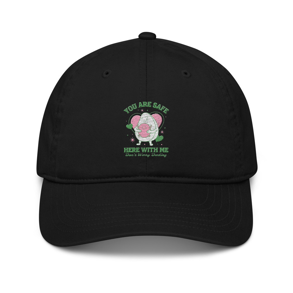 Avo Love - Typographic Cartoon Streetwear Organic Baseball Cap
