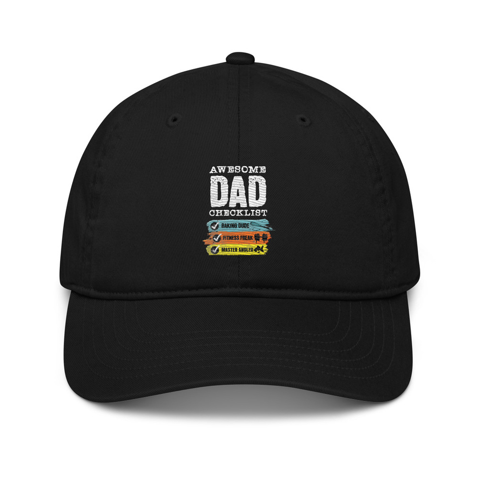 Awesome Dad Checklist Organic Baseball Cap