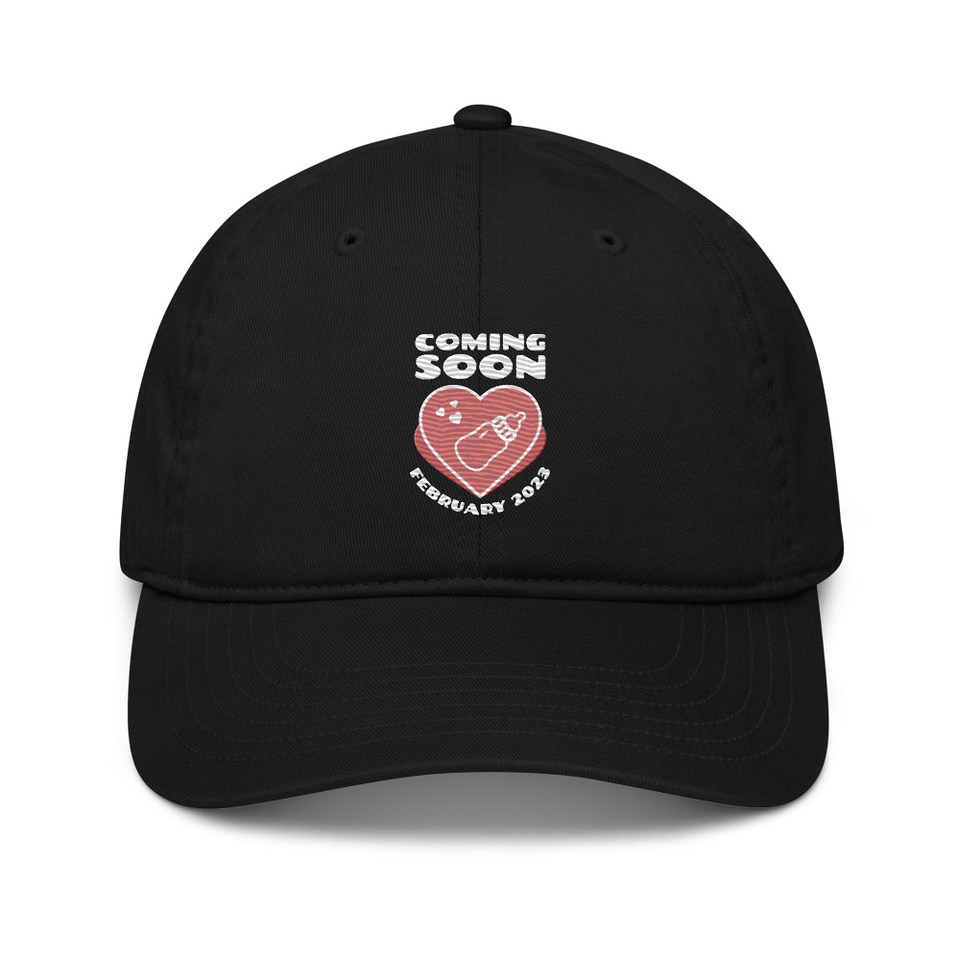 Baby Announcement - Feeding Bottle Organic Baseball Cap