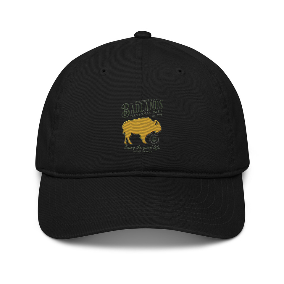 Badlands National Park - Bison Organic Baseball Cap