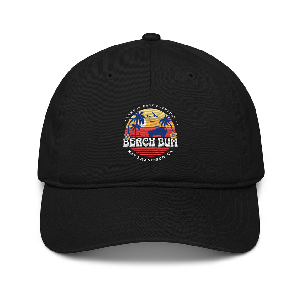 Beach Bum - Sunset Surfing Organic Baseball Cap