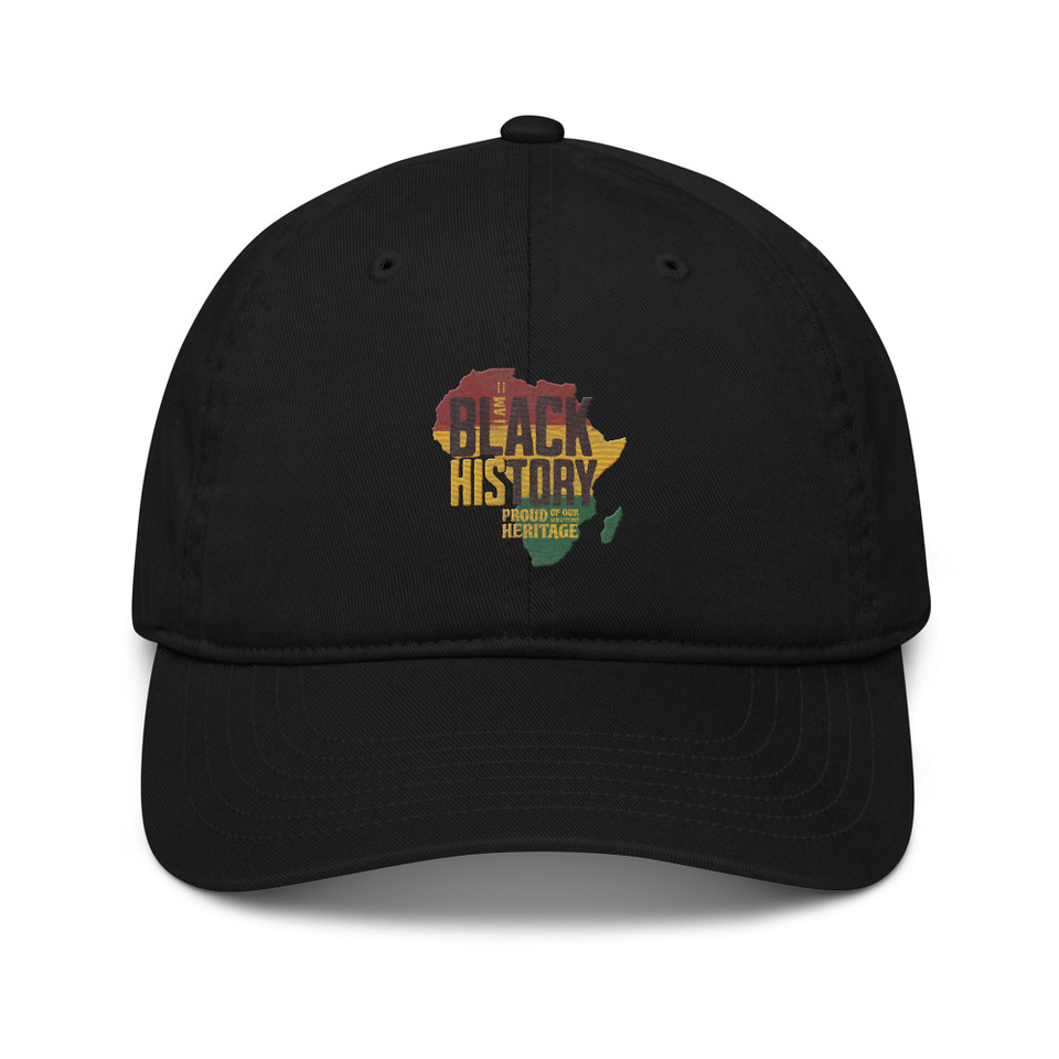 Black History - Heritage Map Organic Baseball Cap