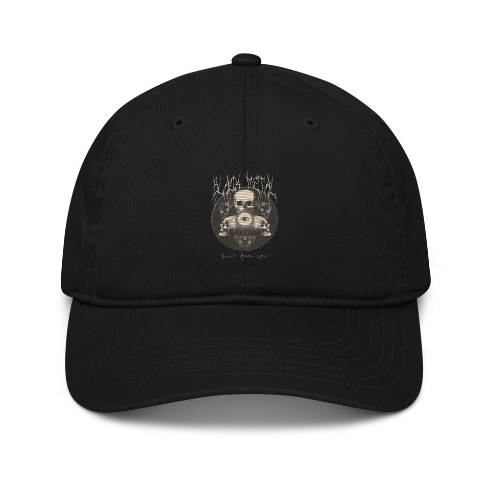 Black Metal - Hardcore skull theme design Organic Baseball Cap