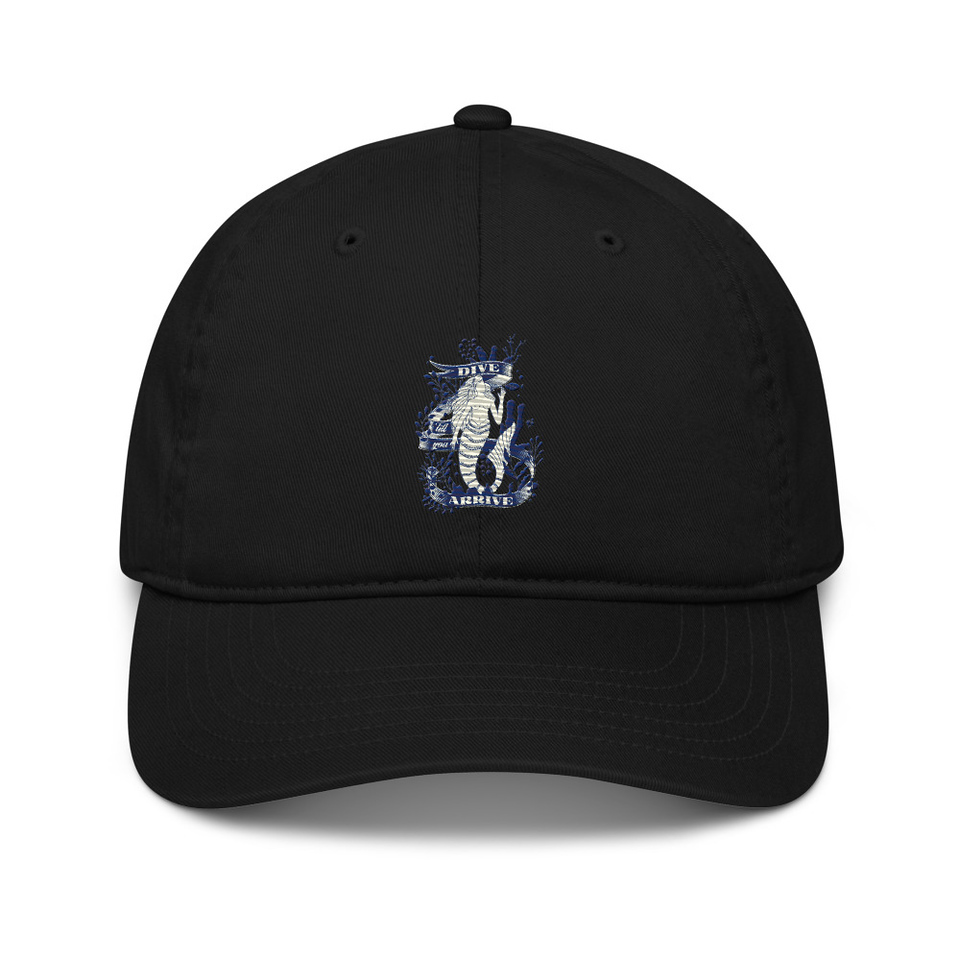 Blue Mermaid - Nautical Organic Baseball Cap