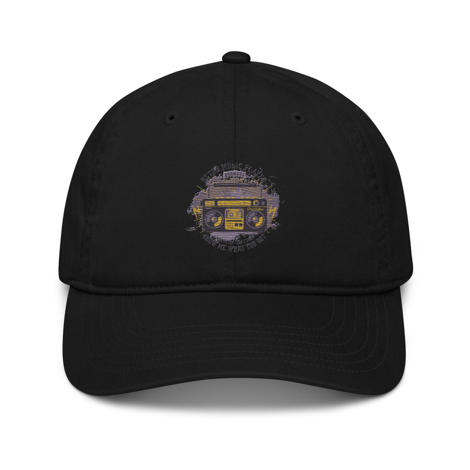 Boombox Music Player - Retro Organic Baseball Cap