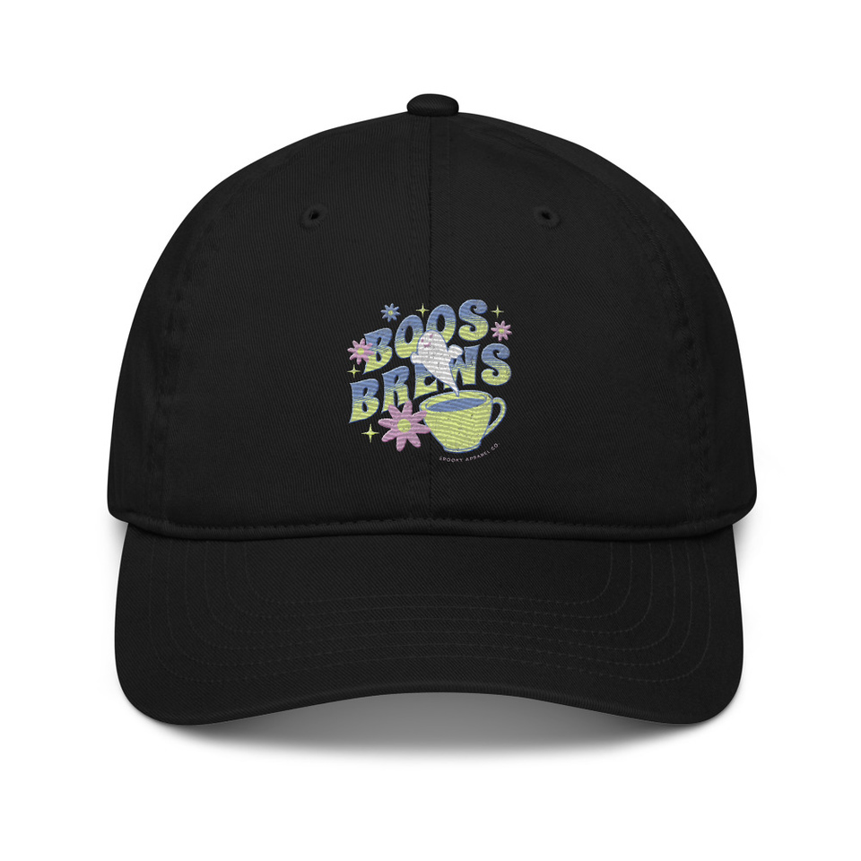 Boos + Brews - Halloween Organic Baseball Cap
