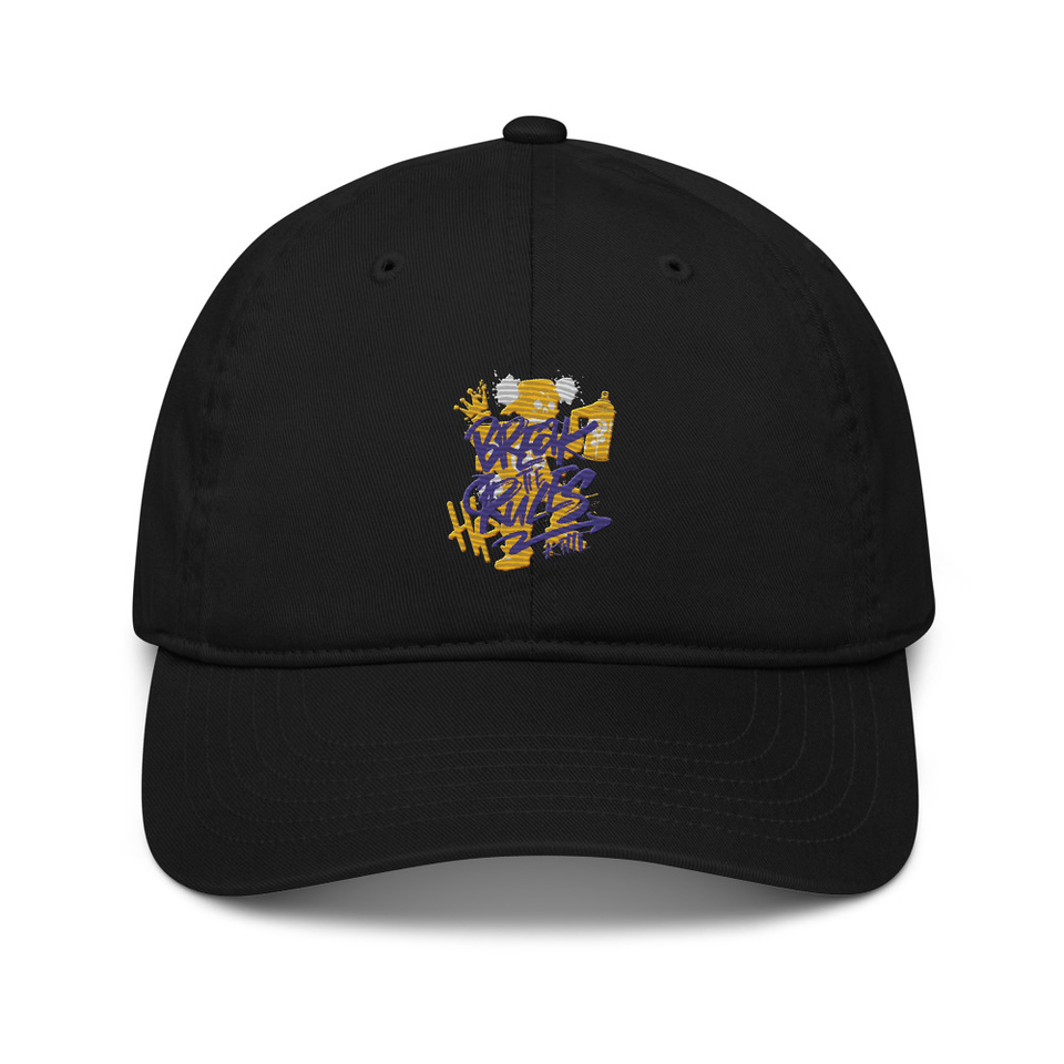 Break the Rules Graffiti - Spray Paint Organic Baseball Cap
