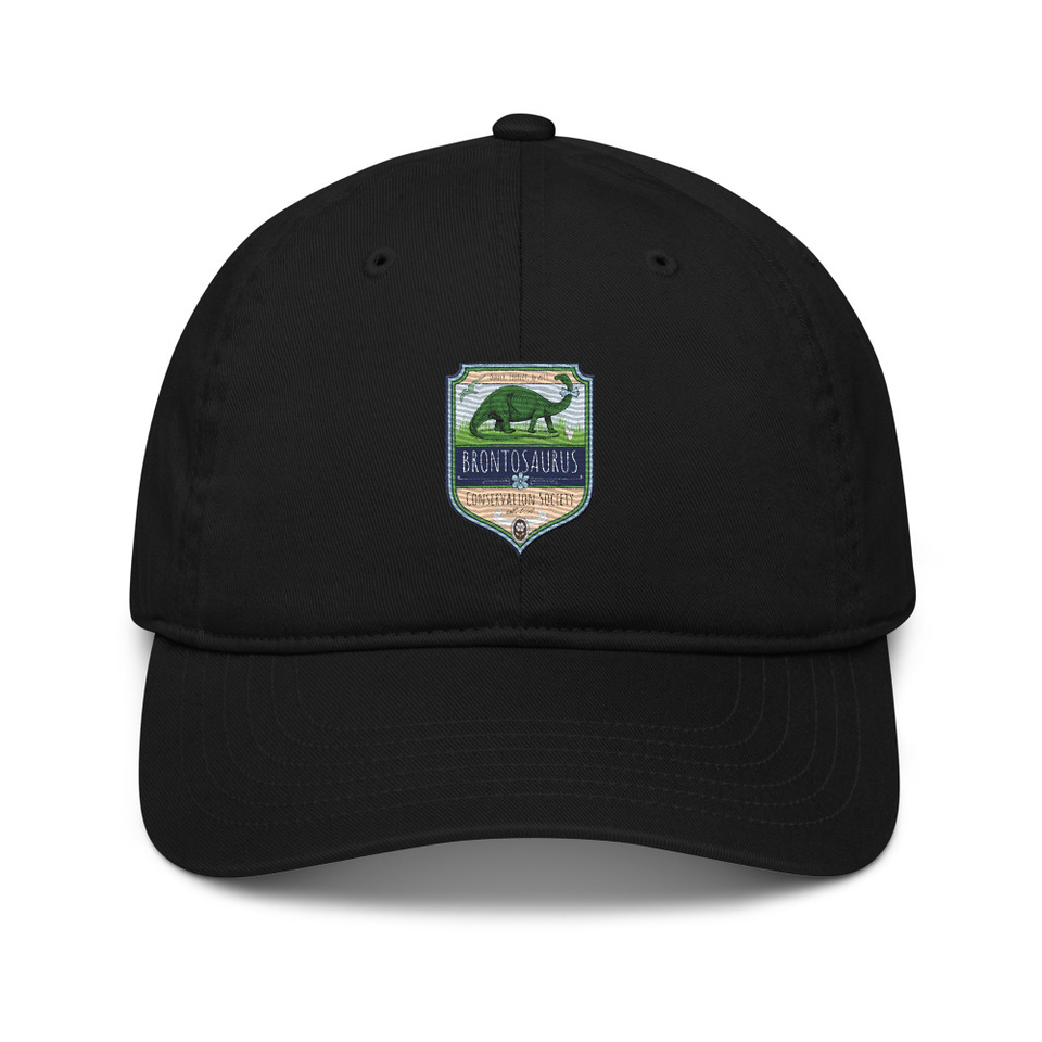 Brontosaurus Conservation Society Organic Baseball Cap