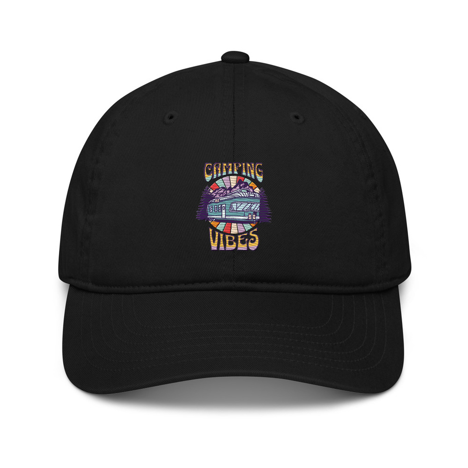 Camping Vibes Organic Baseball Cap