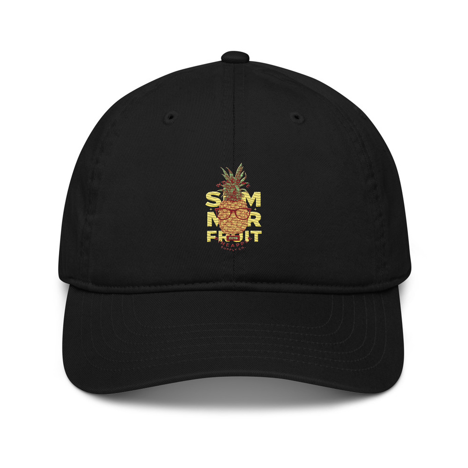 Cool Pineapple - Tropical Fruit Organic Baseball Cap