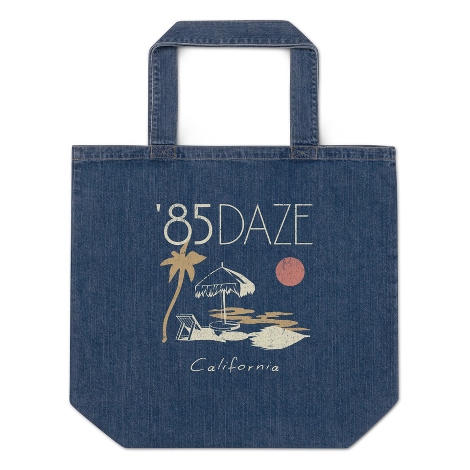 '85 Daze California Organic Denim Tote Bag