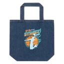 3x3 Basketball League Organic Denim Tote Bag