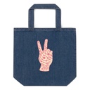 60s challenge Organic Denim Tote Bag