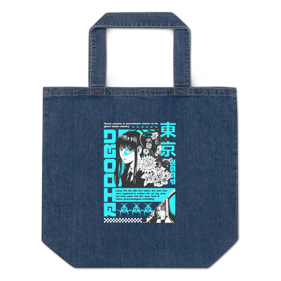 Aidoru - Japanese Anime Girl Organic Denim Tote Bag