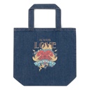 Always Love Yourself - Retro Inspirational Quote Organic Denim Tote Bag