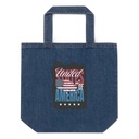 America (3) Organic Denim Tote Bag
