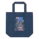 American Biker for Life Organic Denim Tote Bag