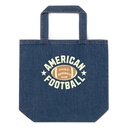 American Football - Athletic Sports Organic Denim Tote Bag