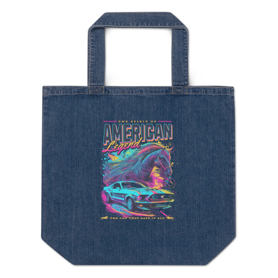 American Legend Organic Denim Tote Bag