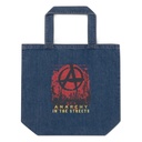 Anarchy In The Street Organic Denim Tote Bag
