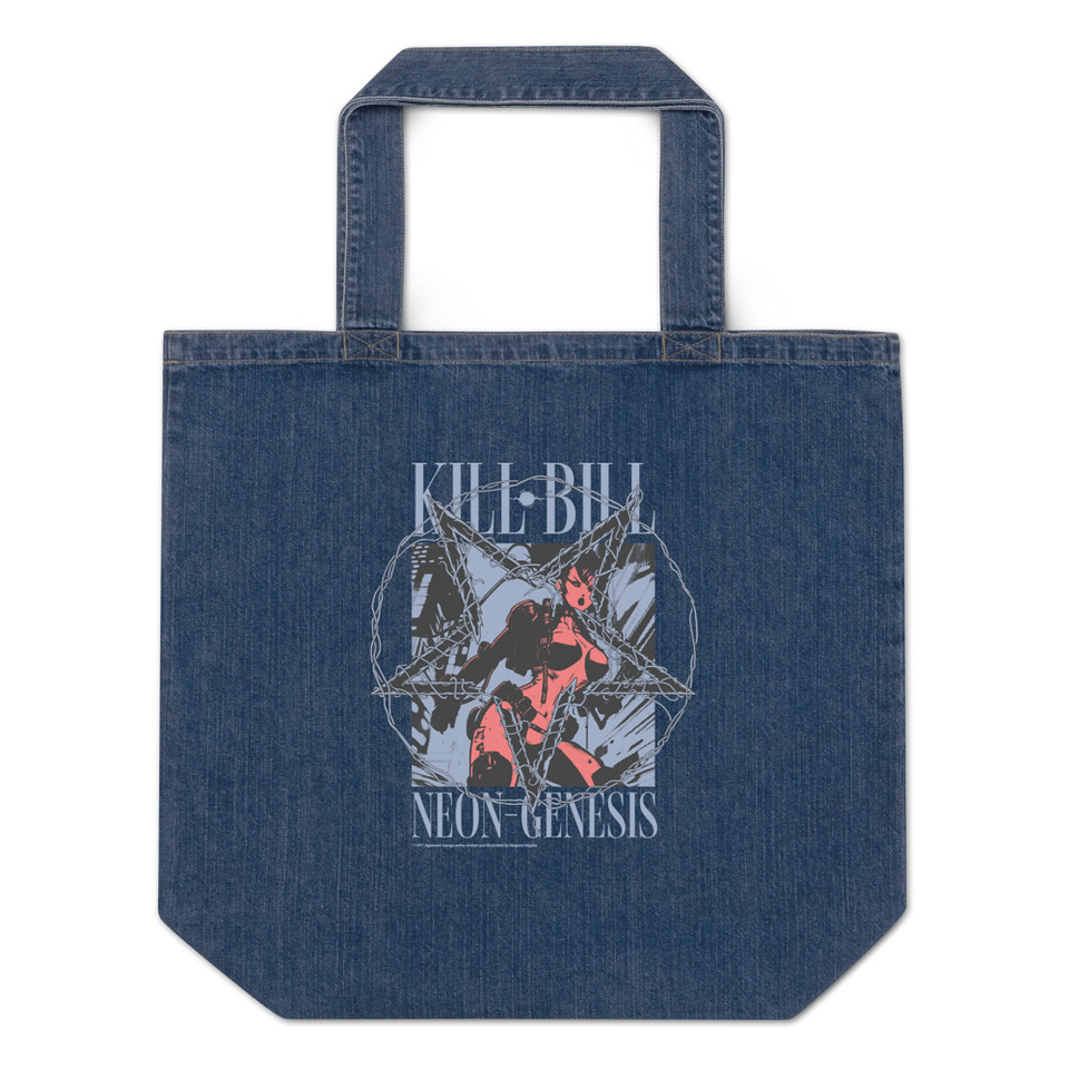 Anime Vintage Organic Denim Tote Bag