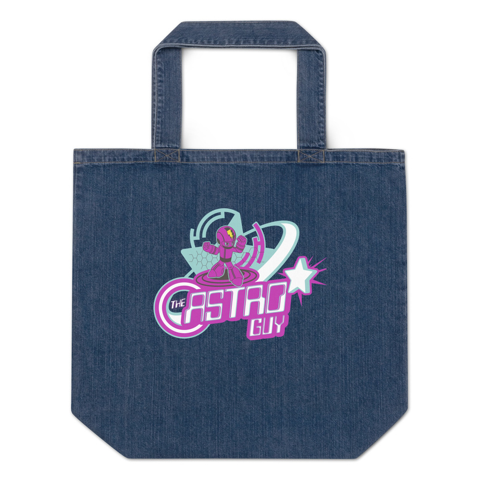 astro guy Organic Denim Tote Bag