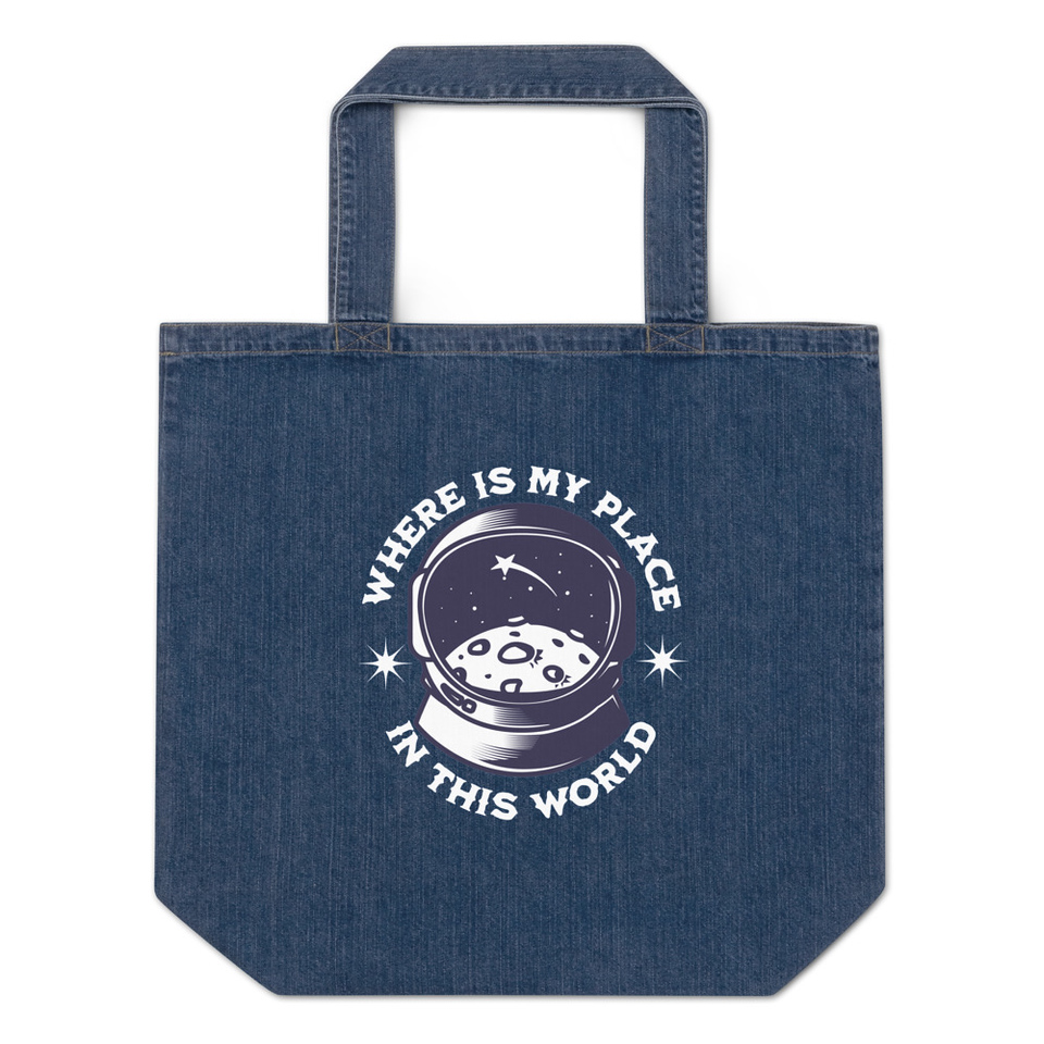 Astronaut Organic Denim Tote Bag