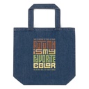 Autumn is my Favorite Color - Lettering Organic Denim Tote Bag