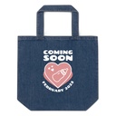 Baby Announcement - Feeding Bottle Organic Denim Tote Bag
