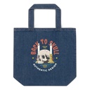Back to Skull - Authenthic Design  Organic Denim Tote Bag