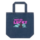 Bad Luck Kitty - Halloween Organic Denim Tote Bag