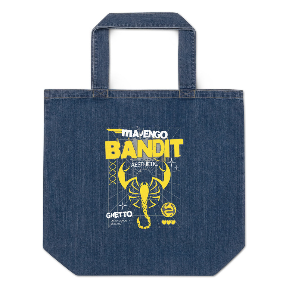 Bandit Aesthetic - Scorpion Organic Denim Tote Bag