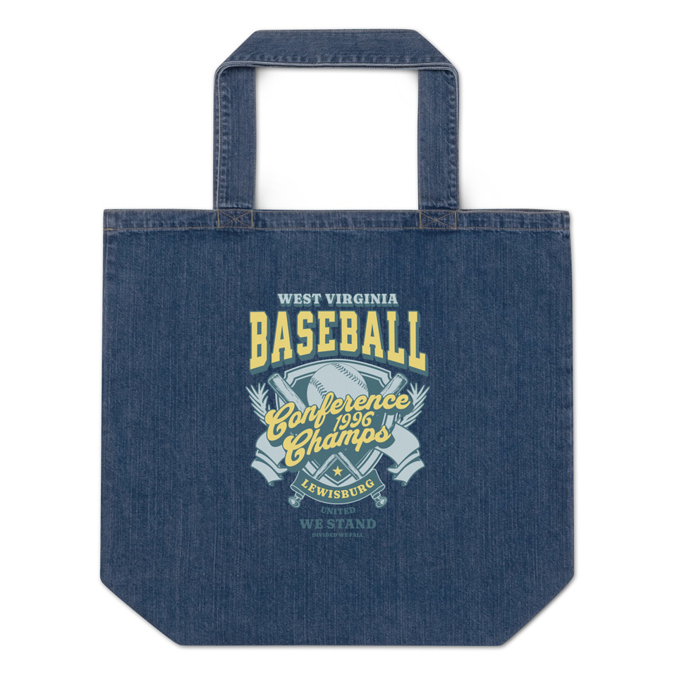 Baseball Conference Championships - Athlectic Badge Organic Denim Tote Bag