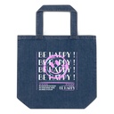Be Happy ! Organic Denim Tote Bag