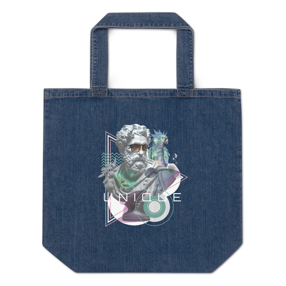 Be Someone Unique Organic Denim Tote Bag