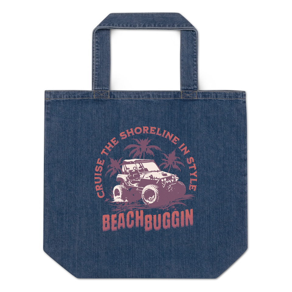 BEACH BUGGIN Organic Denim Tote Bag