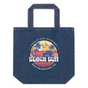 Beach Bum - Sunset Surfing Organic Denim Tote Bag