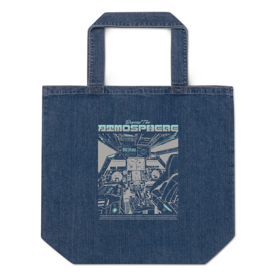 Beyond The Atmosphere Organic Denim Tote Bag