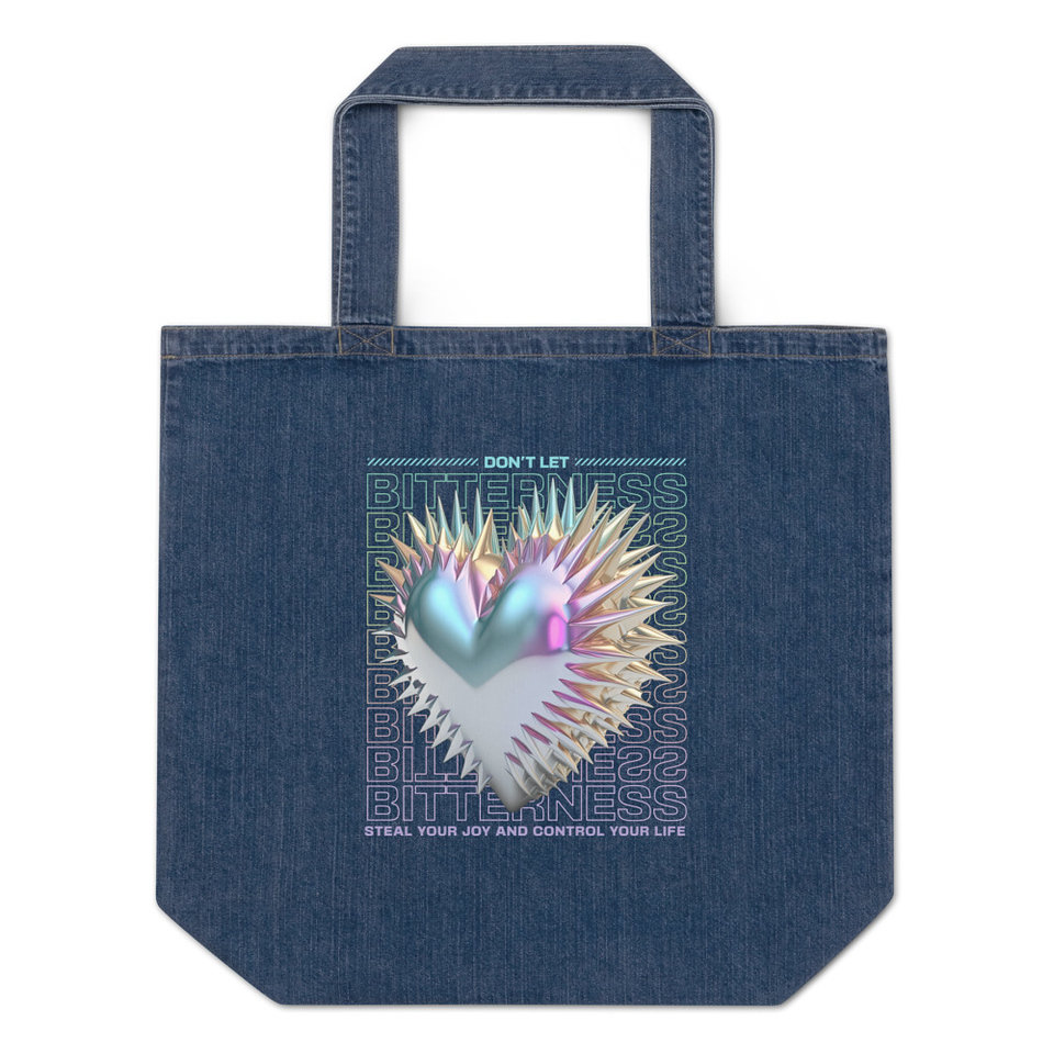 Bitterness Organic Denim Tote Bag