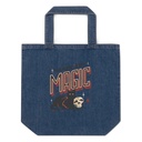 Black Cat Magic Organic Denim Tote Bag