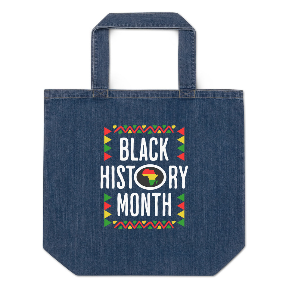 Black History Month - African American Culture Organic Denim Tote Bag