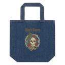 Black Raven Tattoo - Skull & Thorns Organic Denim Tote Bag