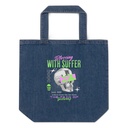 Blessing With Suffer Organic Denim Tote Bag