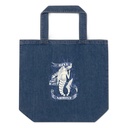 Blue Mermaid - Nautical Organic Denim Tote Bag
