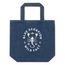 Blue Scorpion - Wildlife Animal Organic Denim Tote Bag