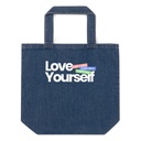 Body Positivity Organic Denim Tote Bag