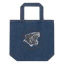 Bold Tiger Spirit Organic Denim Tote Bag